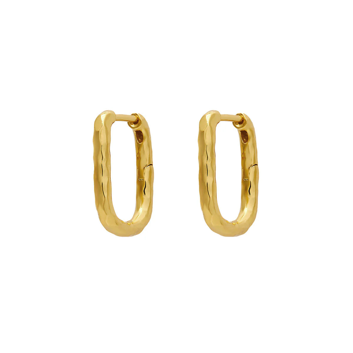 Eternity Textured Huggies 14K Gold