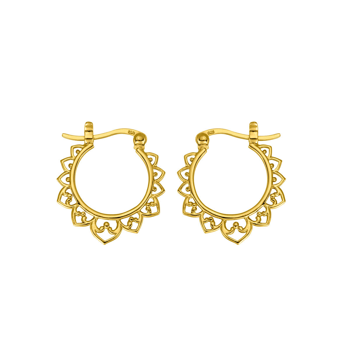 Agni Hoops Small Gold