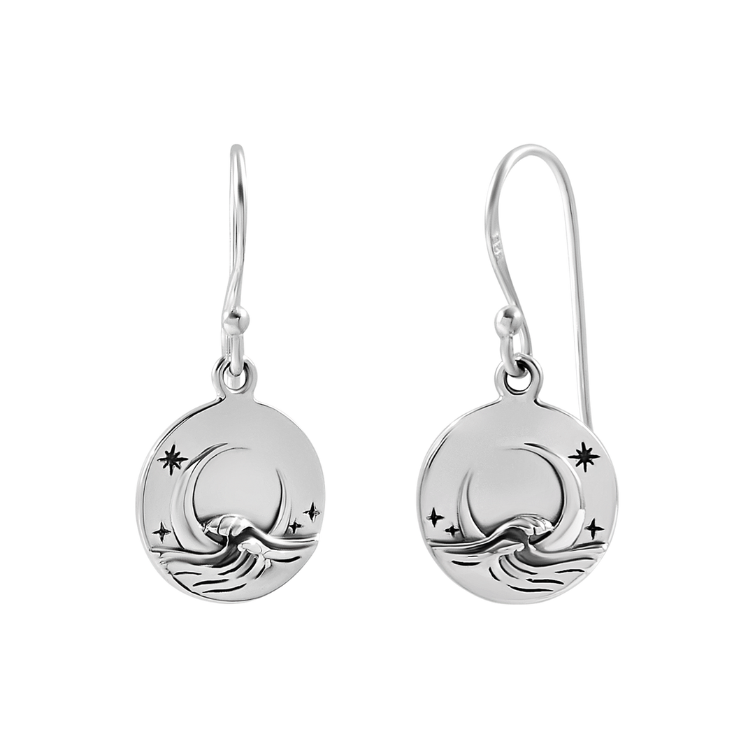 Moonlit Waves Earrings