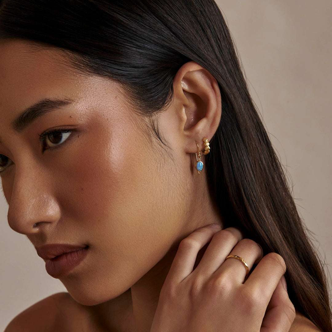 Textured Wave Ring Gold