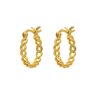 Entwined Hoops Gold