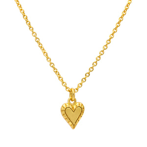 Delicate Heart Necklace Gold