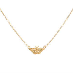 Celestial Moth Gold Necklace