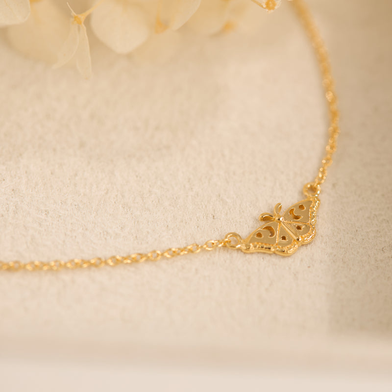 Celestial Moth Gold Necklace