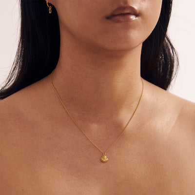 Dainty Seashell Necklace Gold