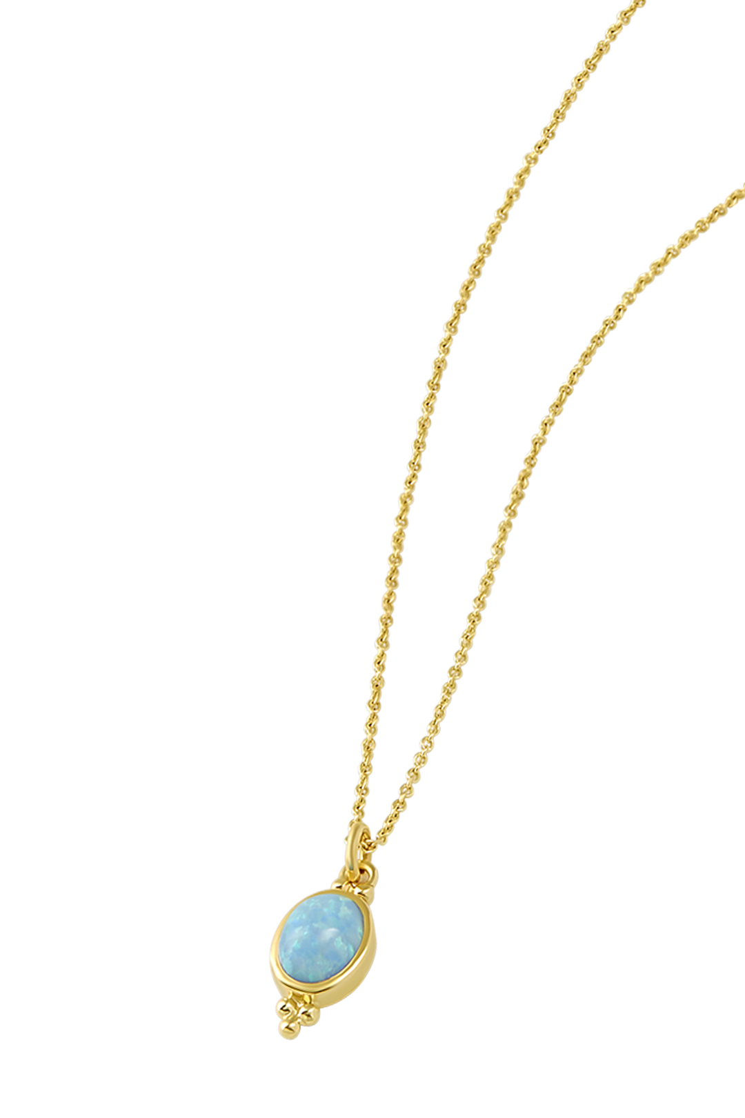 Moon Song Opal Necklace Gold
