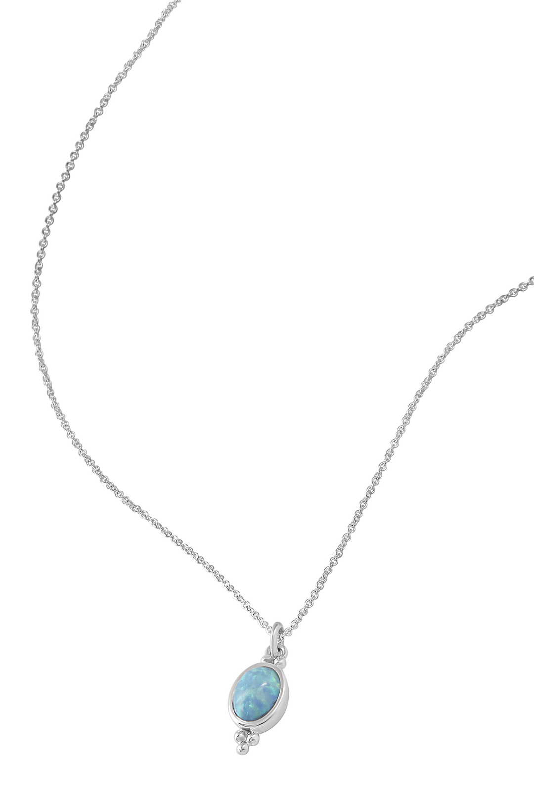 Moon Song Azure Opal Necklace