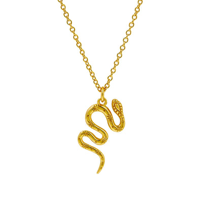 Mystic Serpent Necklace Gold
