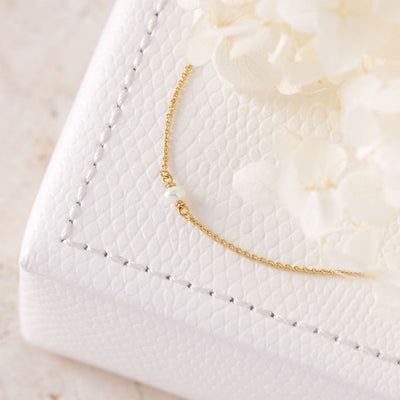 Dainty Pearl Choker Necklace Gold