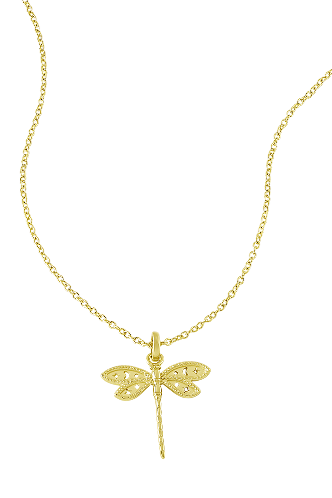 Wild Dragonfly Gold Necklace