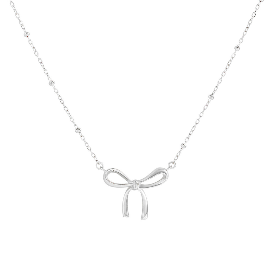 Disco Bow Necklace