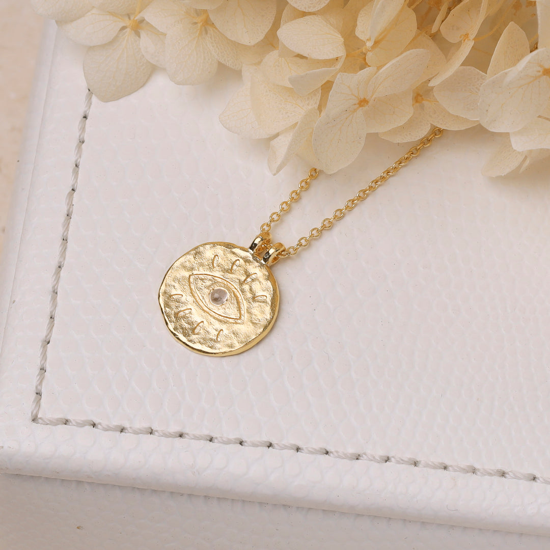 All Seeing Eye Necklace Gold