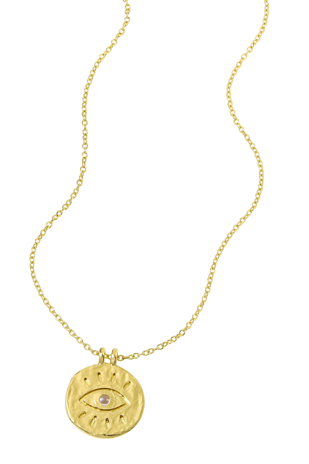 All Seeing Eye Necklace Gold