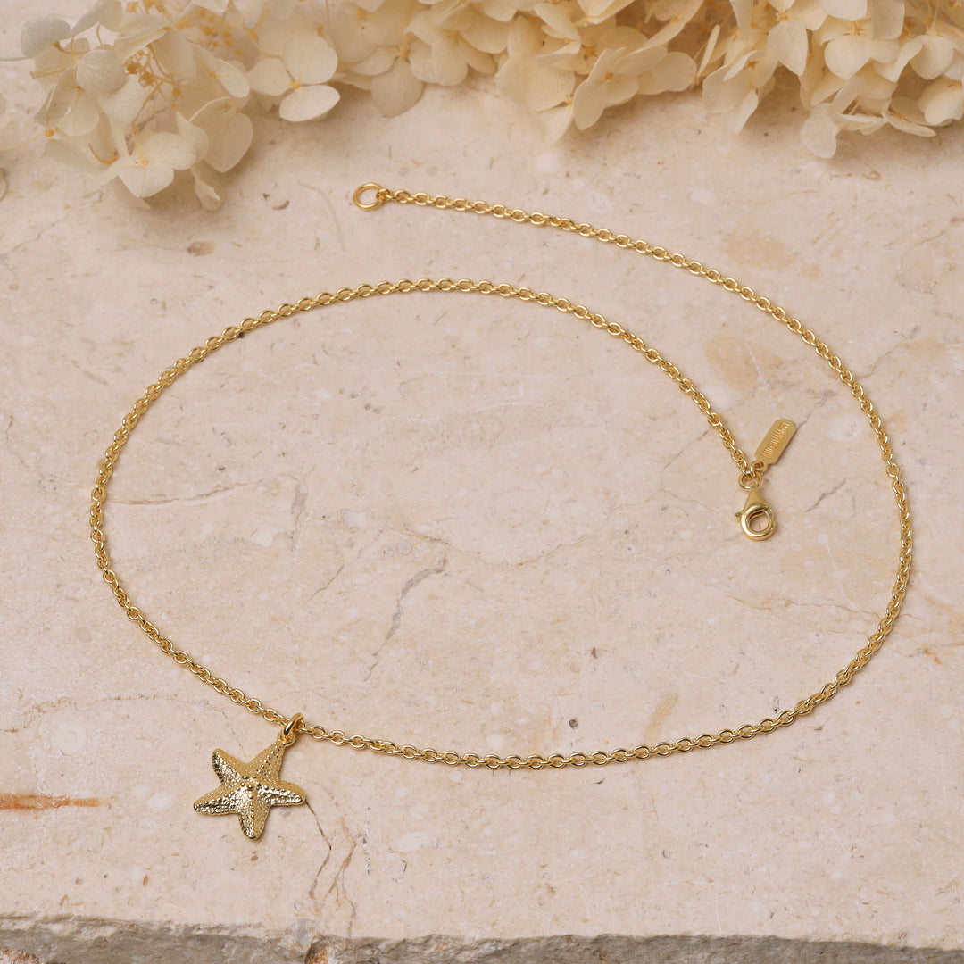 Starfish Necklace Gold