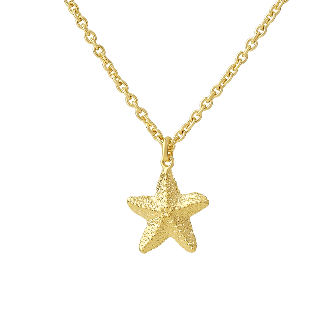 Starfish Necklace Gold