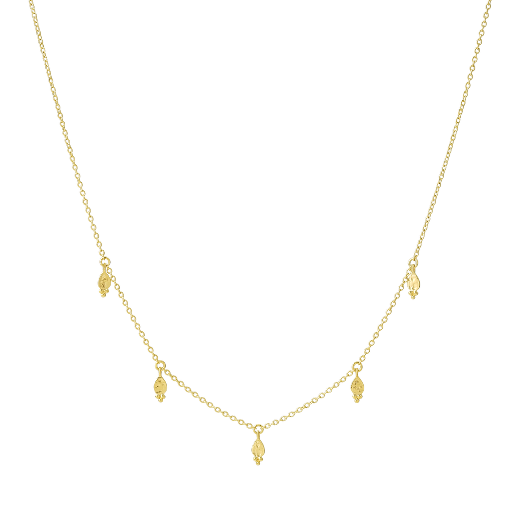 Glistening Drops Choker Gold