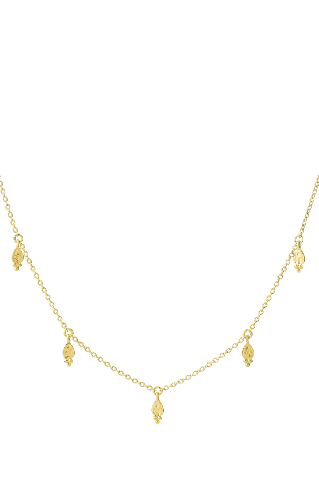 Glistening Drops Choker Gold