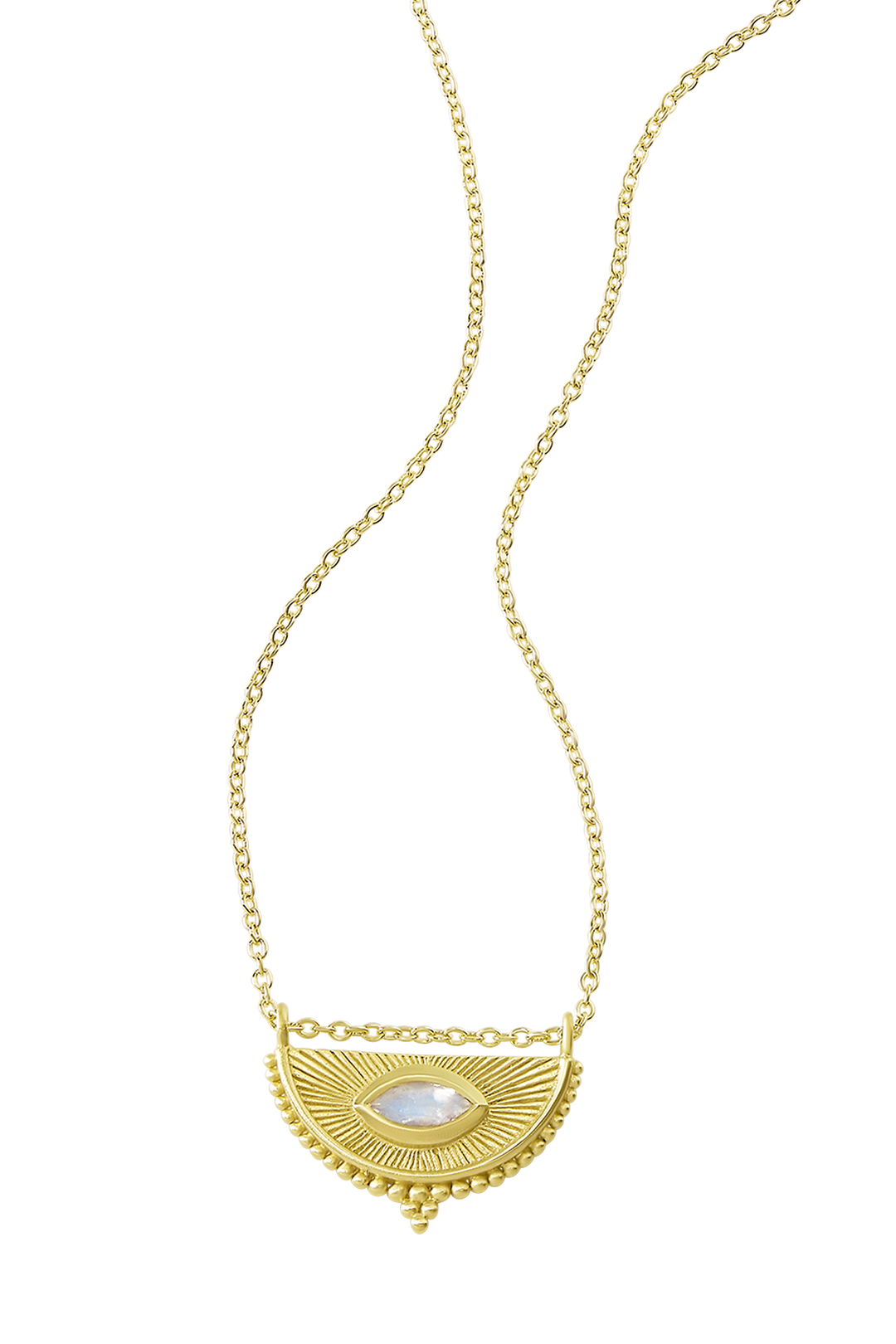 Soul Seer Moonstone Necklace Gold