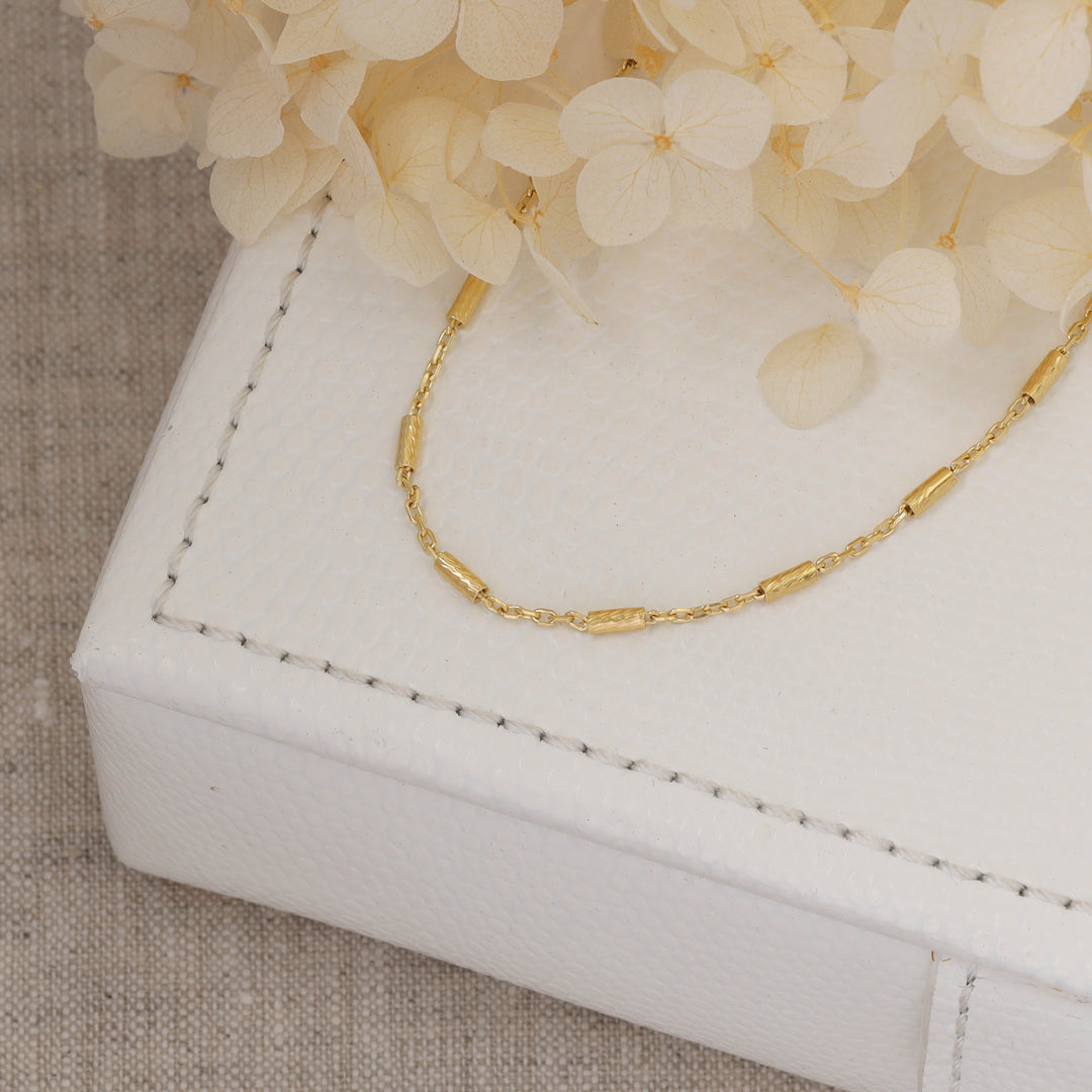 Station Chain Choker Gold