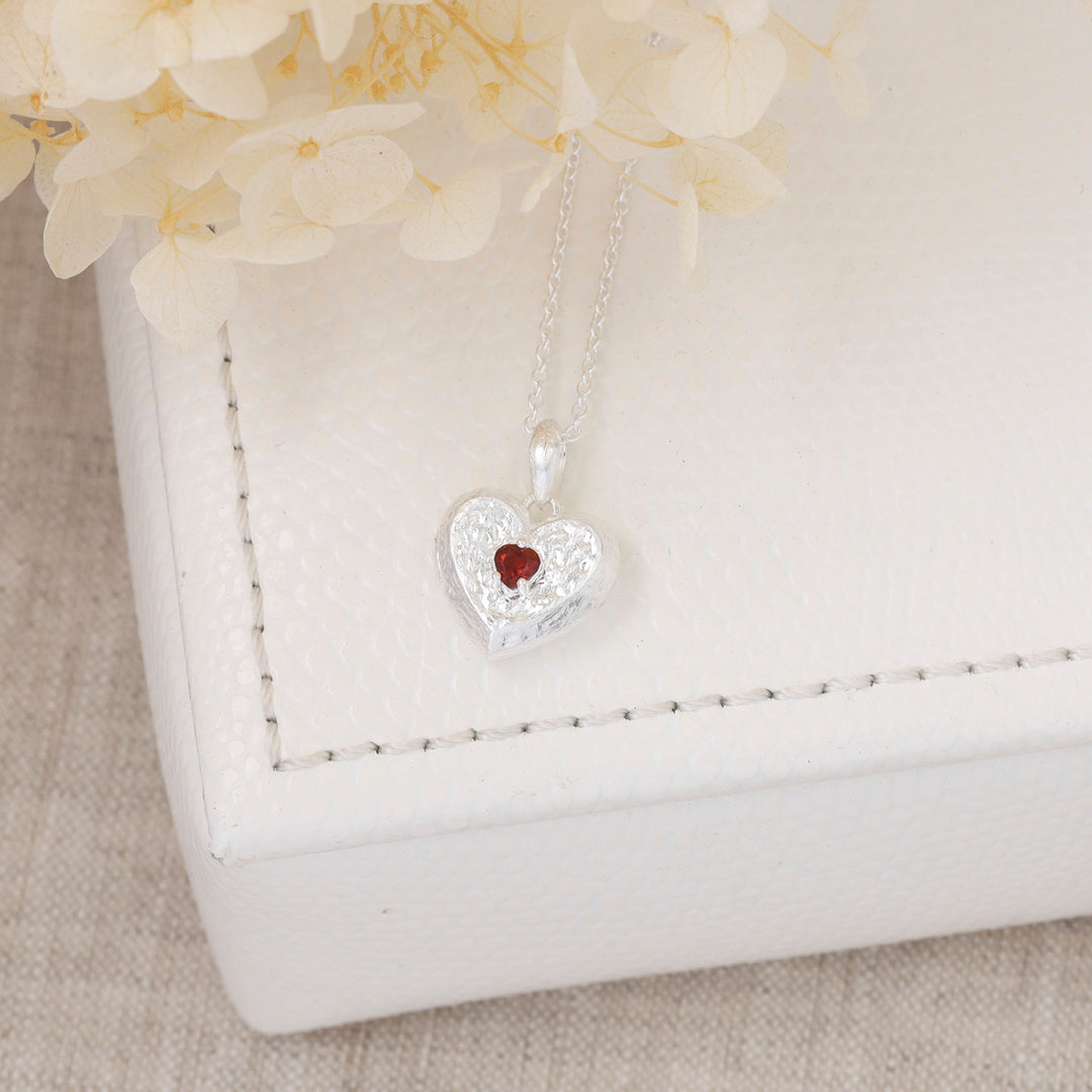 Eternal Love Garnet Locket