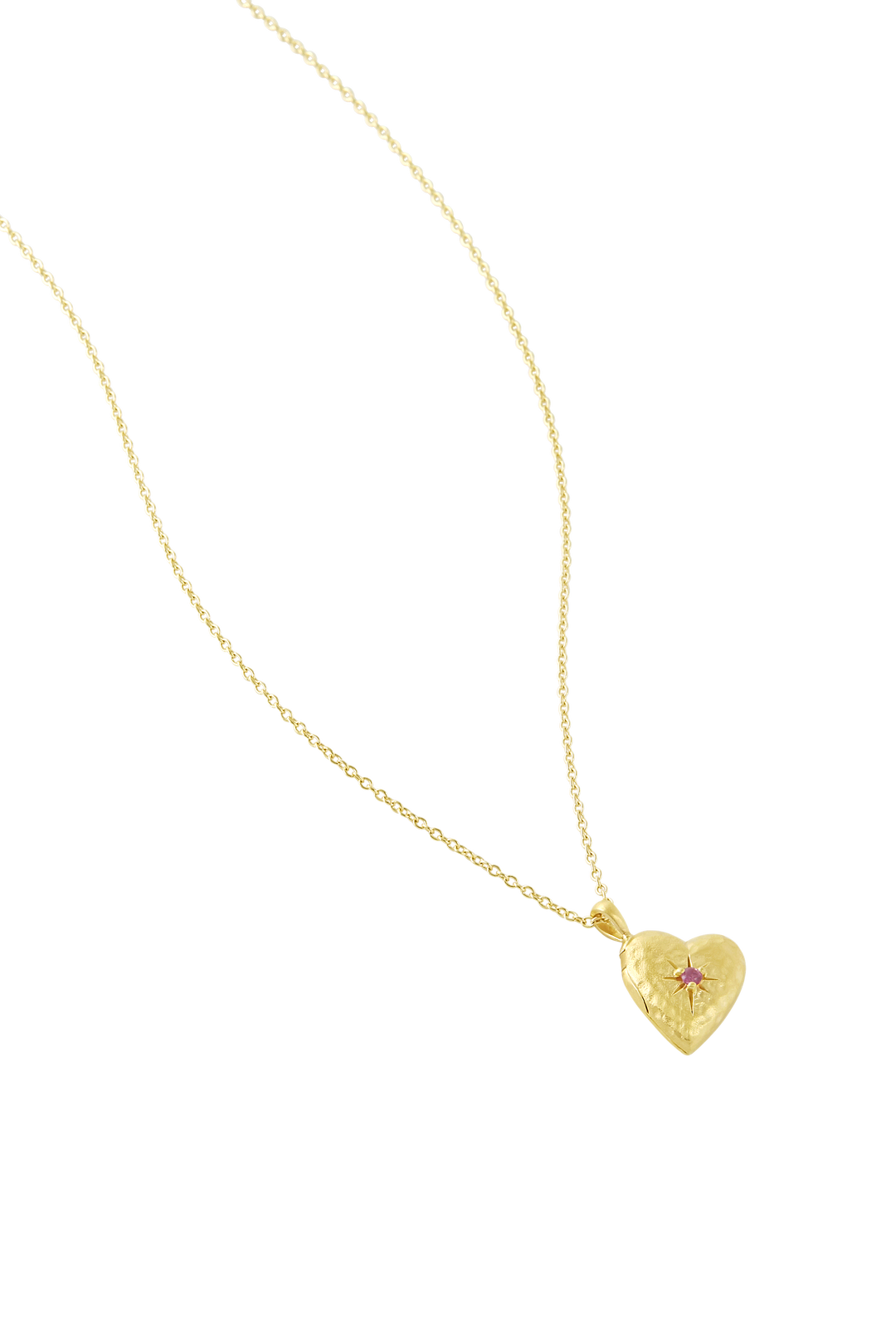 Cherished Pink Tourmaline Locket Gold