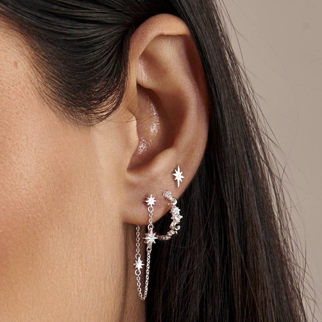 Textured Celestial Studs