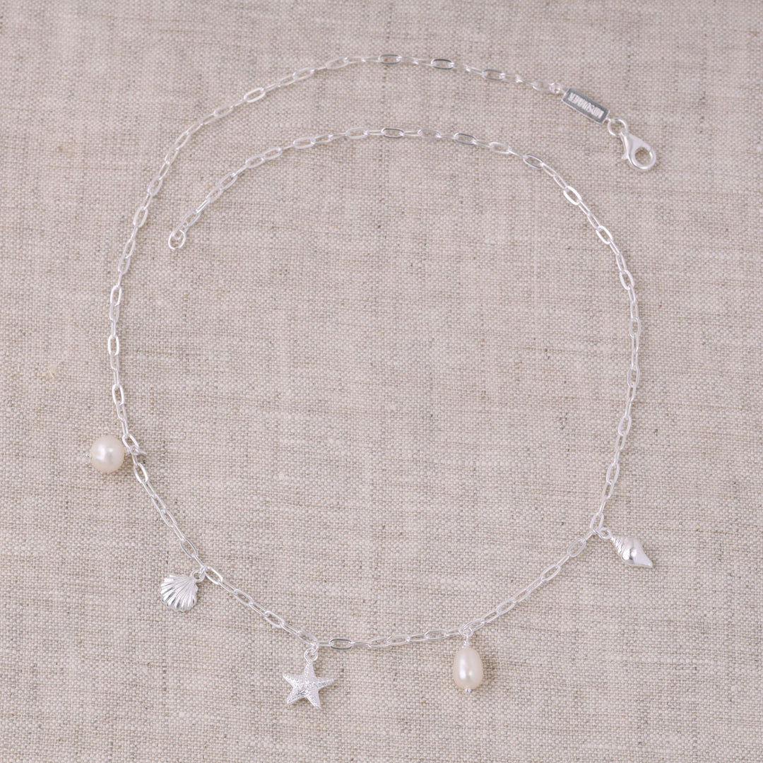 Oceanic Charm Pearl Necklace