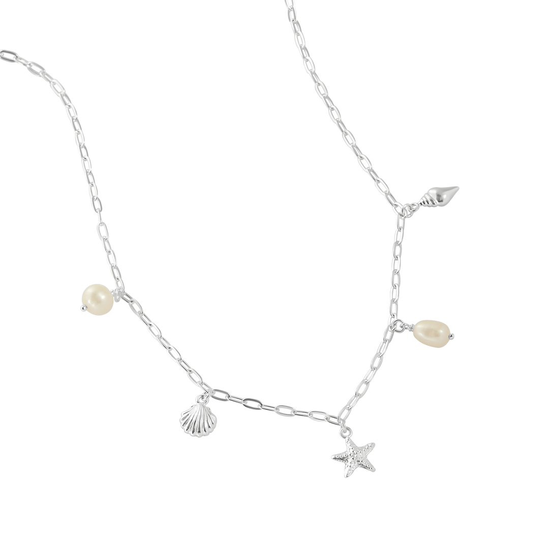 Oceanic Charm Pearl Necklace