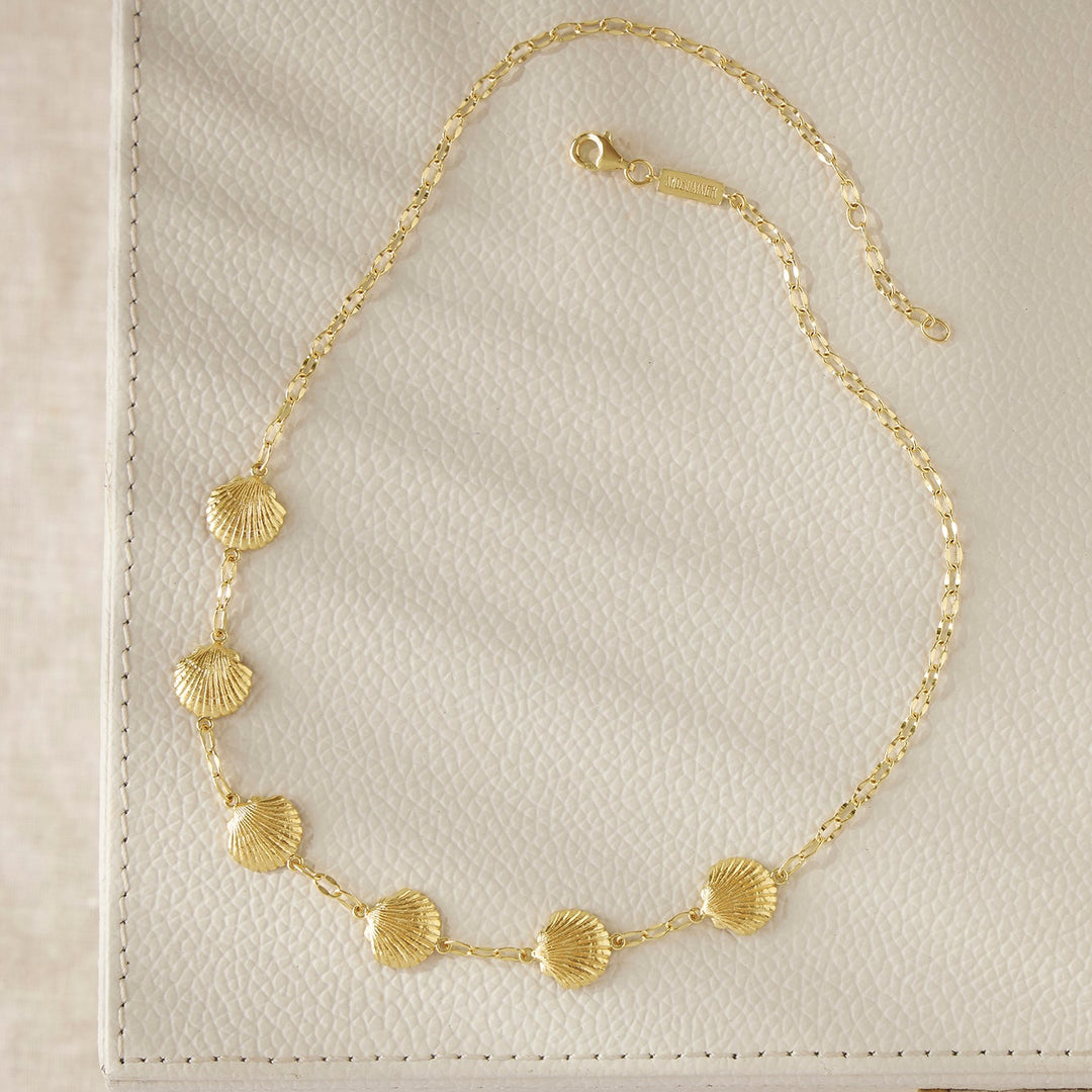 Sandshell Symphony Necklace Gold