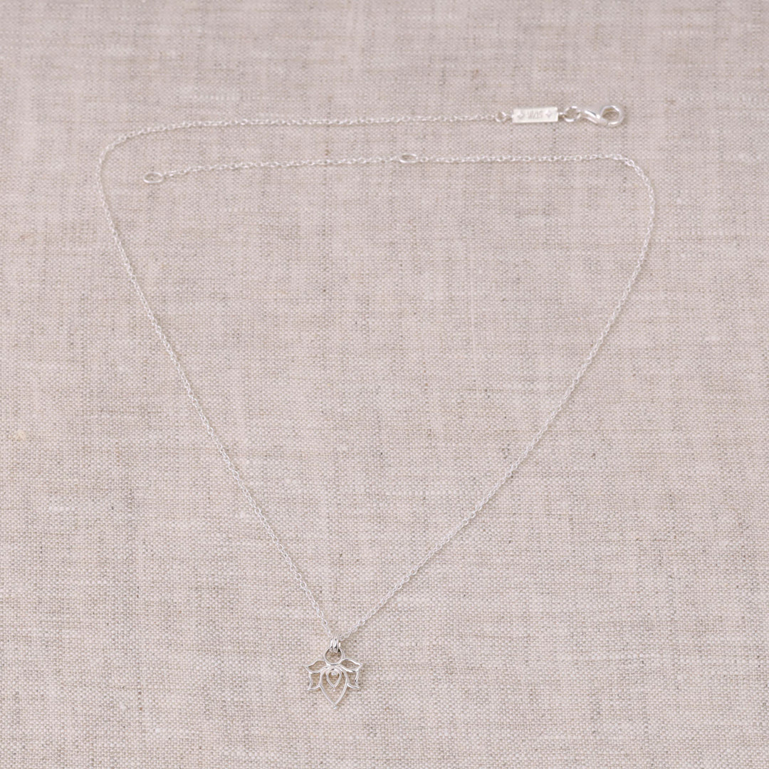 Dainty Lotus Necklace