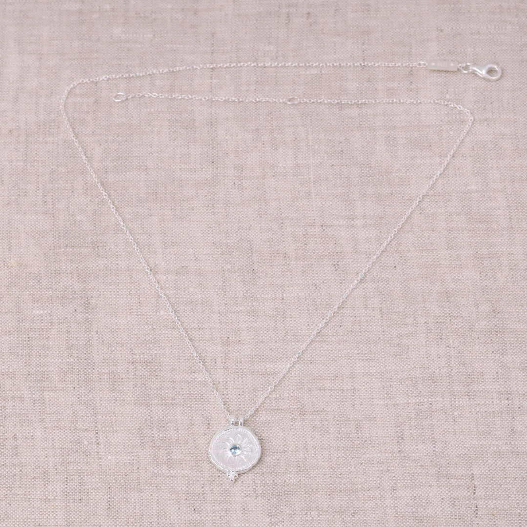 Helios Blue Topaz Necklace