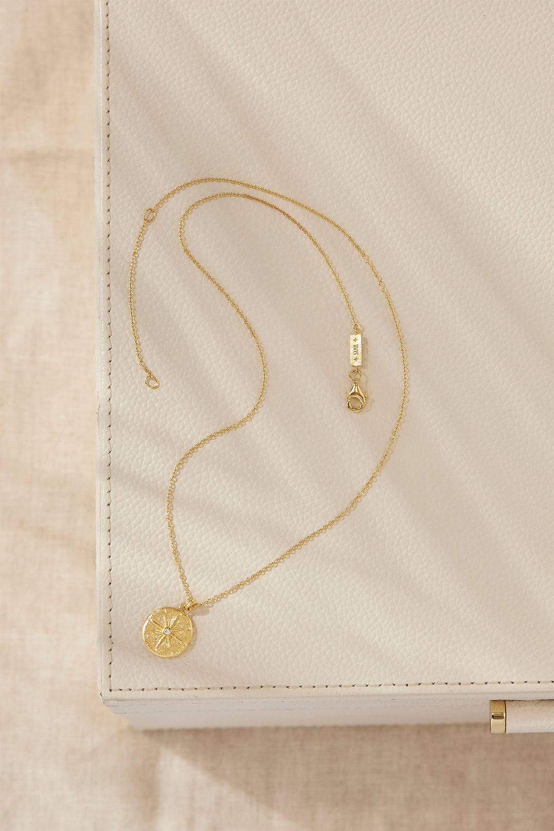 Celestial Compass Necklace Gold