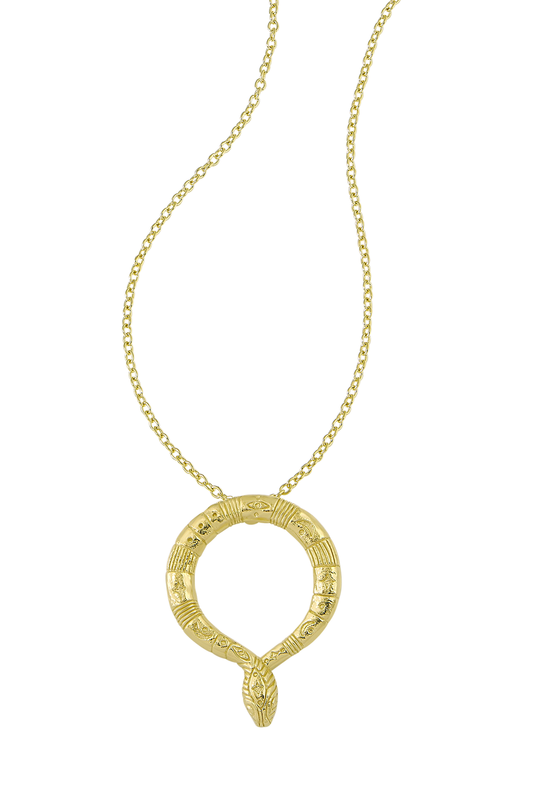 Lunara Serpent Necklace Gold