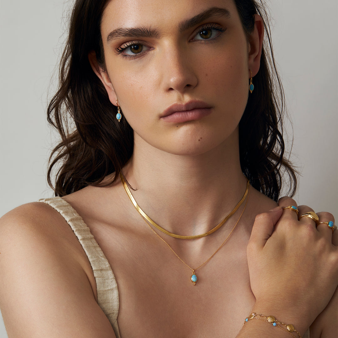 Flat Snake Chain Gold