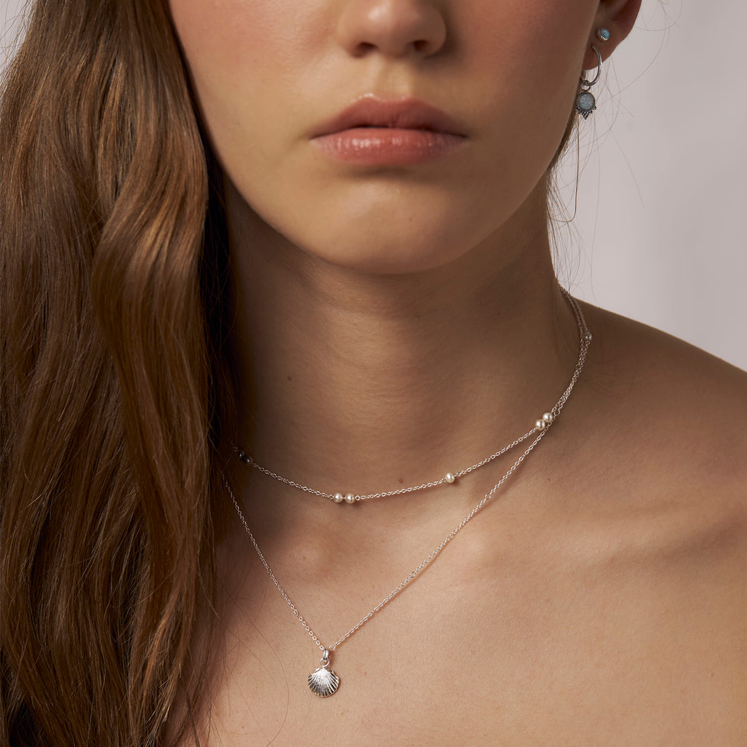 Textured Seashell Necklace