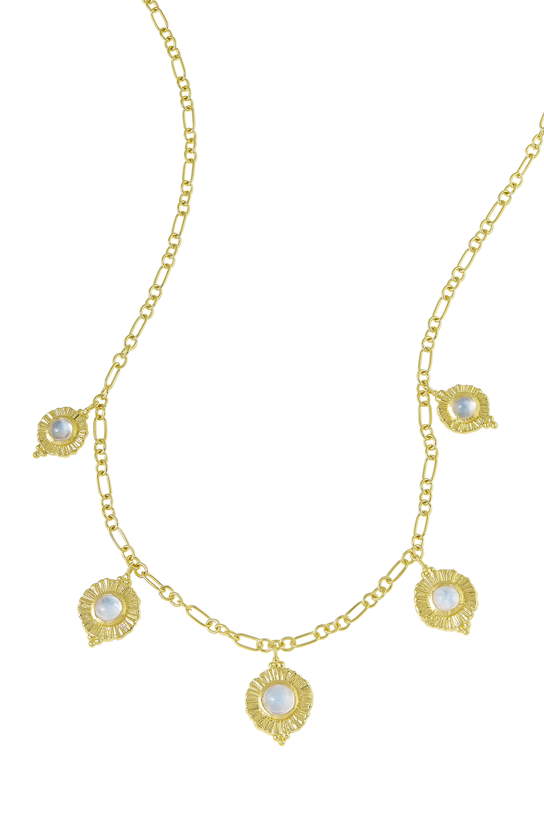 Dreamy Veya Moonstone Necklace Gold
