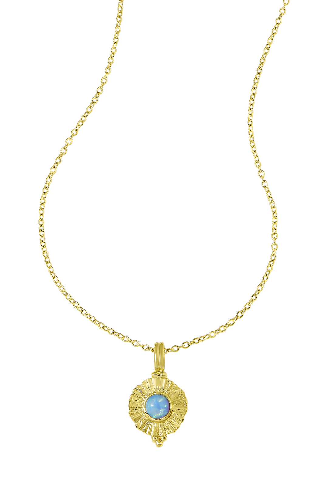 Veya Azure Opal Necklace Gold