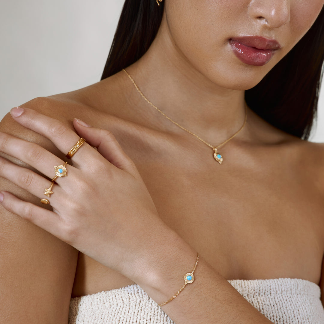 Veya Azure Opal Ring Gold