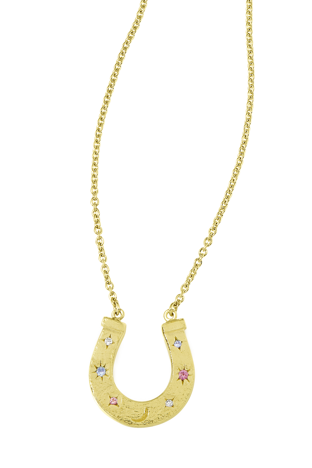 Celestial Horseshoe Necklace Gold