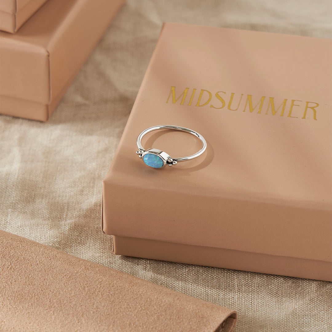 The Visionary Azure Opal Ring