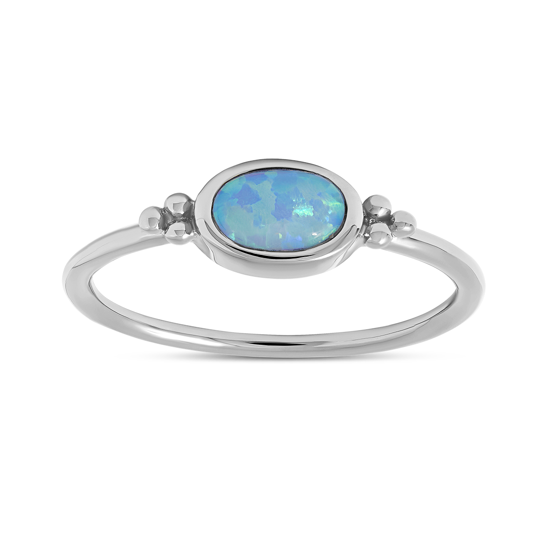 The Visionary Azure Opal Ring