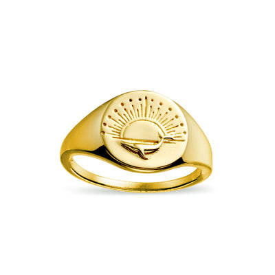 Whale Dancer Ring Gold