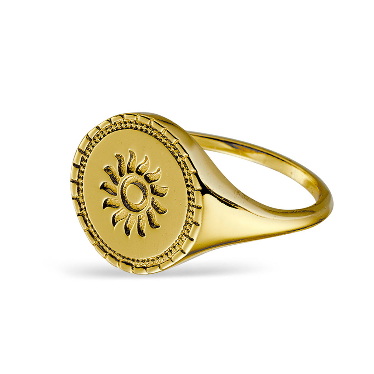 Solstice Signet Ring Gold
