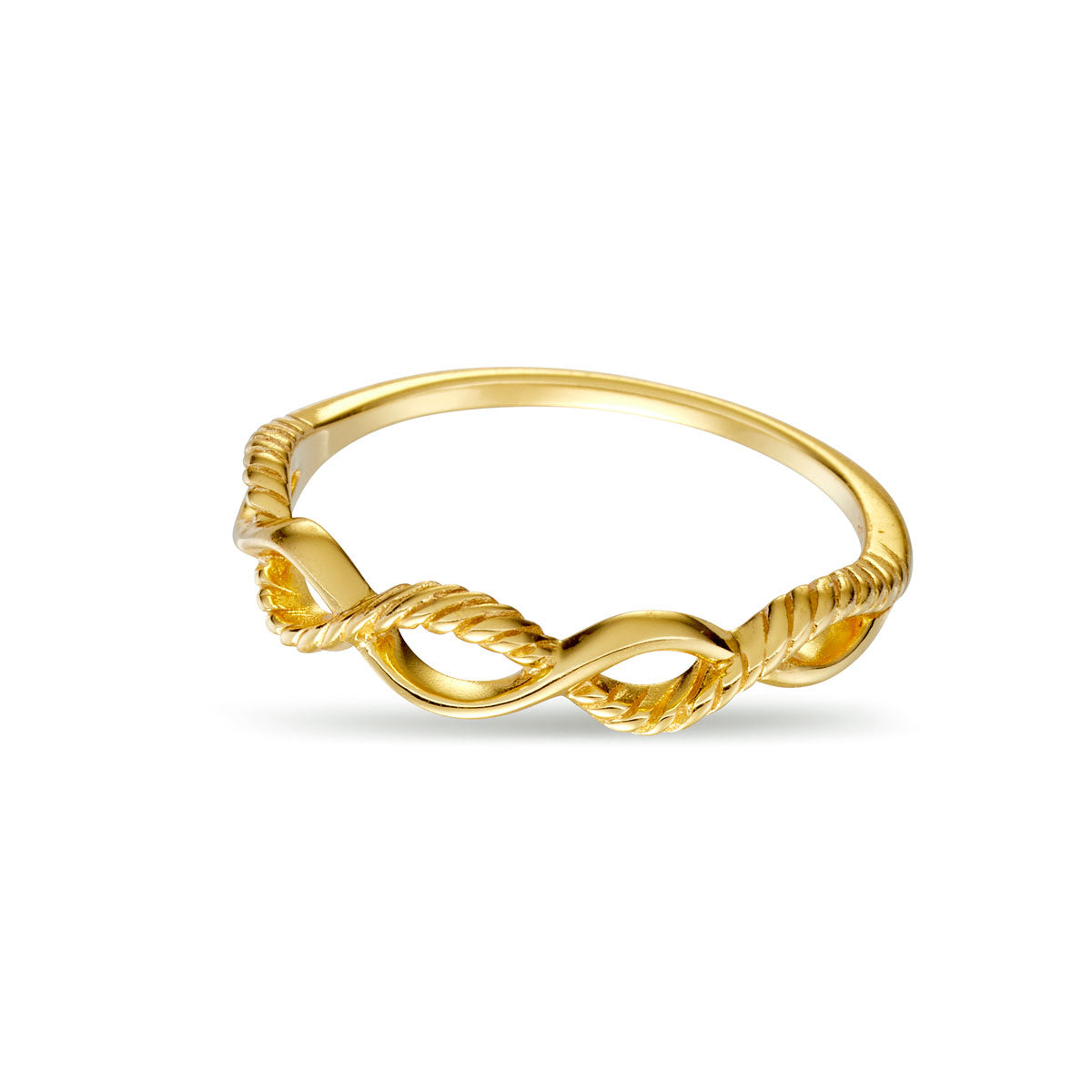 Rope Twist Ring Gold