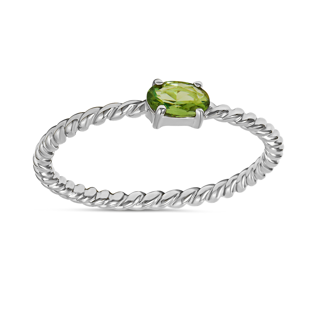 Interwoven Peridot Ring