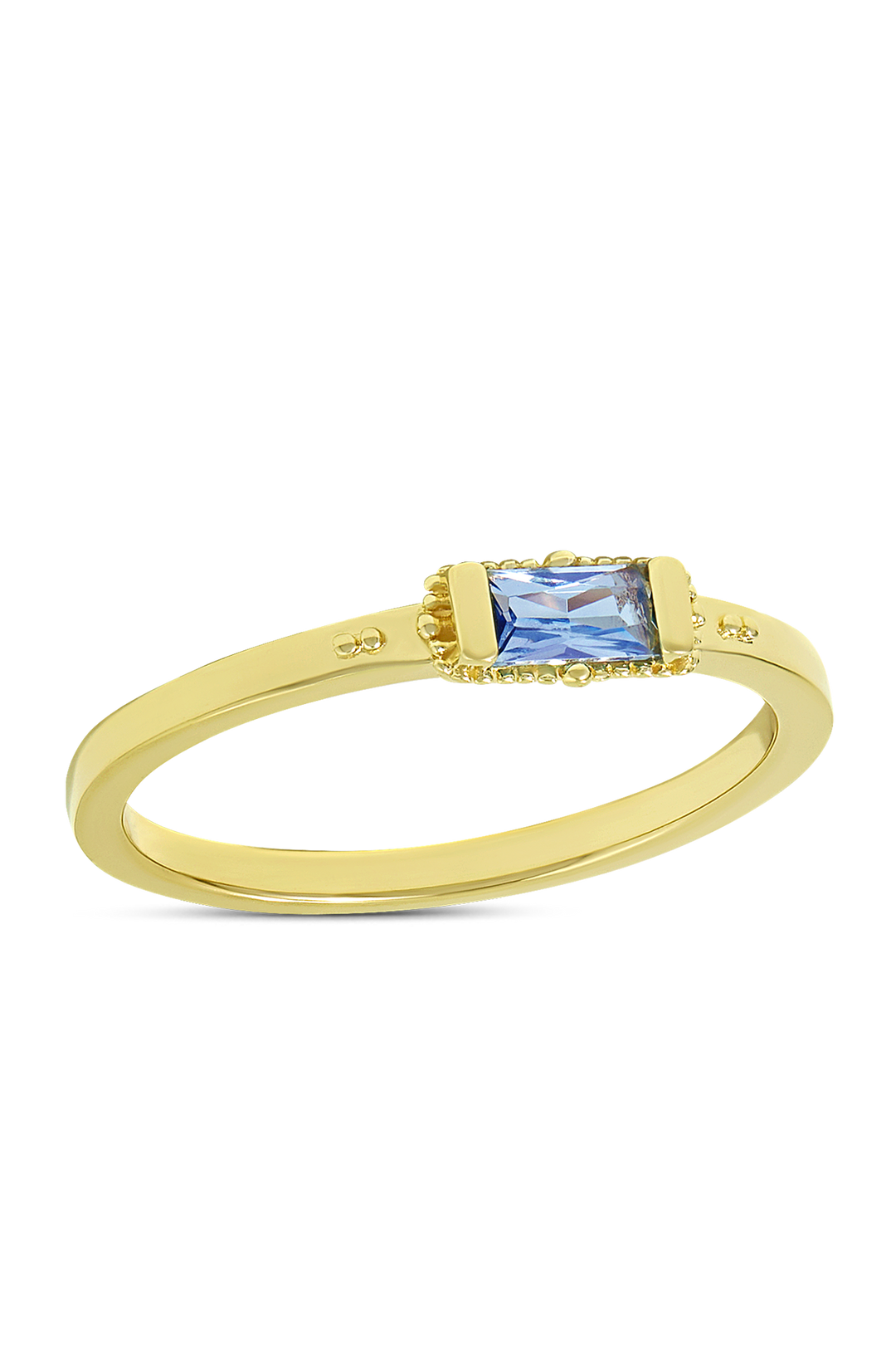 Enigmatic Blue Topaz Ring Gold