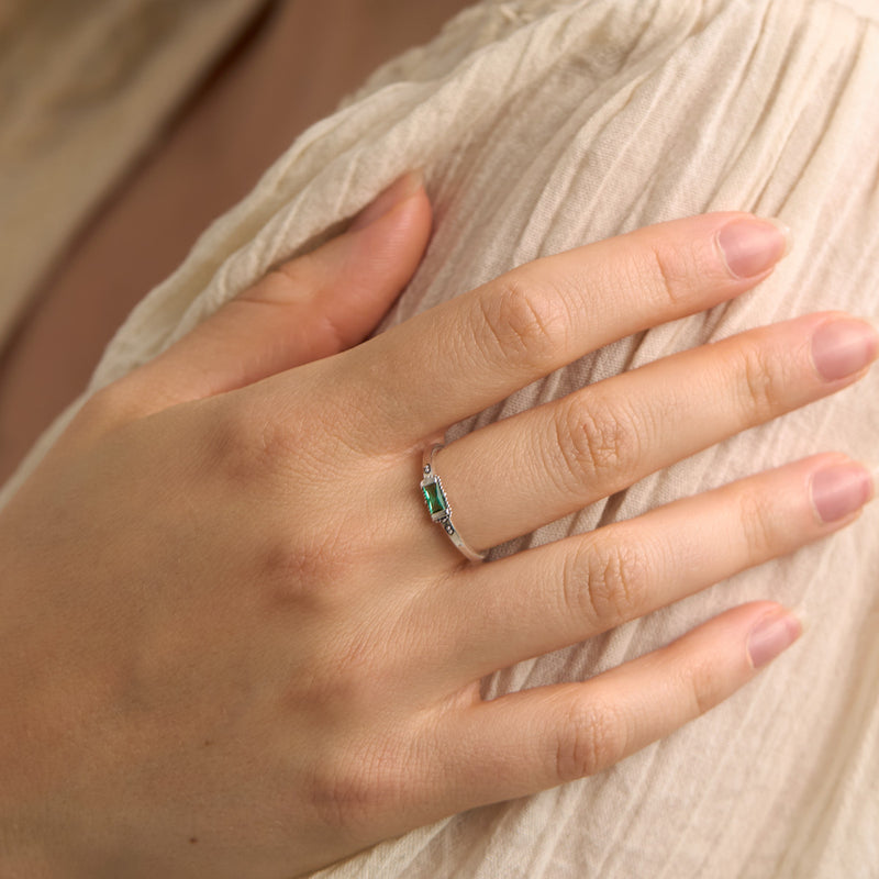 Enigmatic Emerald Ring