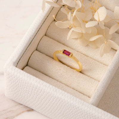 Enigmatic Ruby Gold Ring