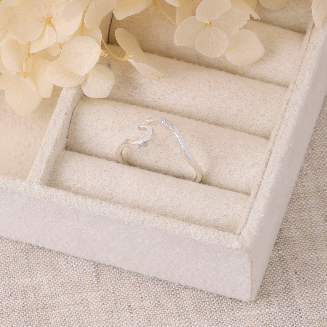 Textured Wave Ring