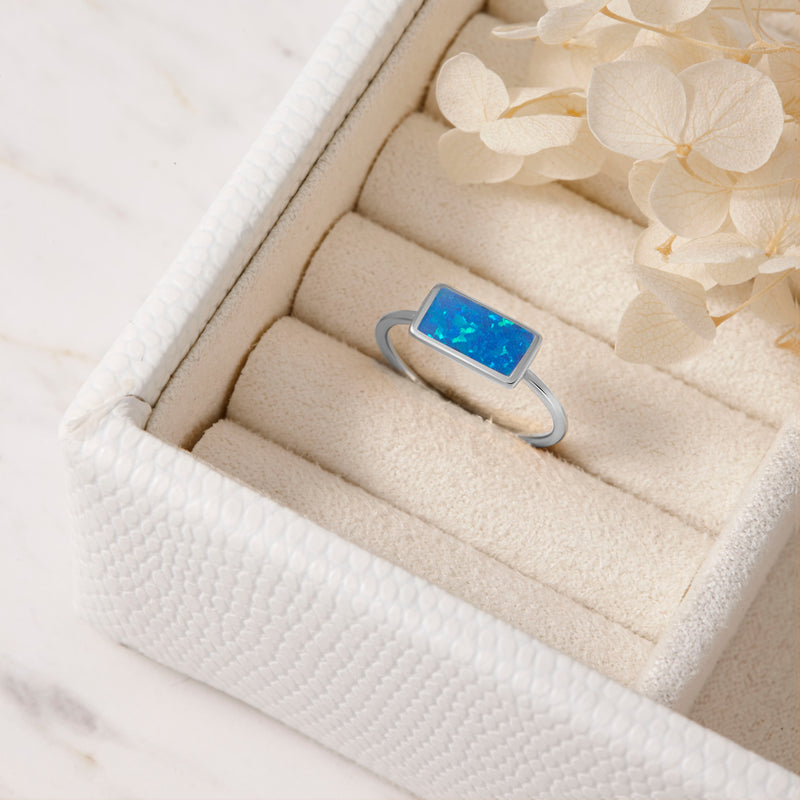 Eternal Unity Blue Opal Ring